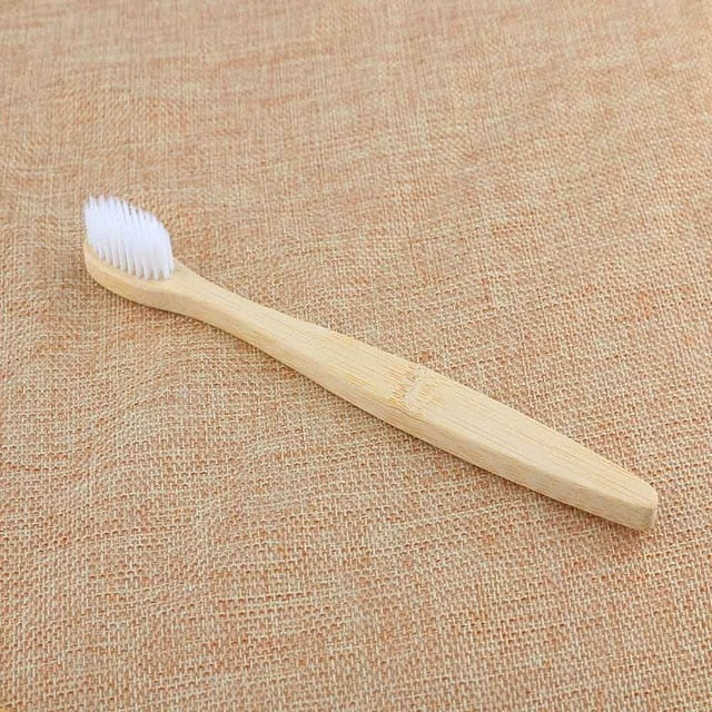Personal Environmental Bamboo Charcoal Toothbrush For Oral Health Low Carbon Medium Soft Bristle Wood Handle Toothbrush