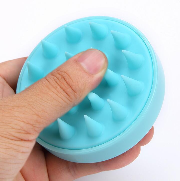 1 pcs Massage Silicone Brush Head Scalp Brush Comb Hair Washing Comb Shower Bath Brush props