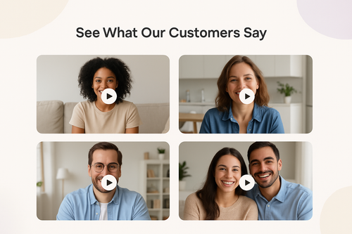 create one place to share some videos customers experiece